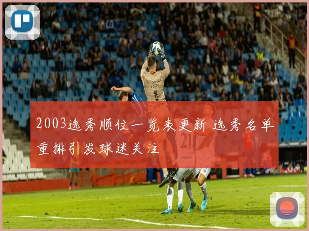 2003选秀顺位一览表更新 选秀名单重排引发球迷关注